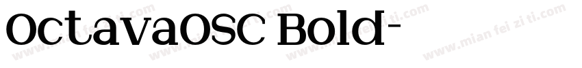 OctavaOSC Bold字体转换